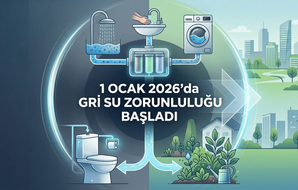1 Ocak 2026'da Gri Su Zorunluluğu Başladı
