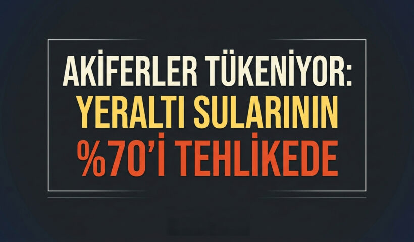 Akiferler Tükeniyor: Yeraltı Sularının %70'i Tehlikede