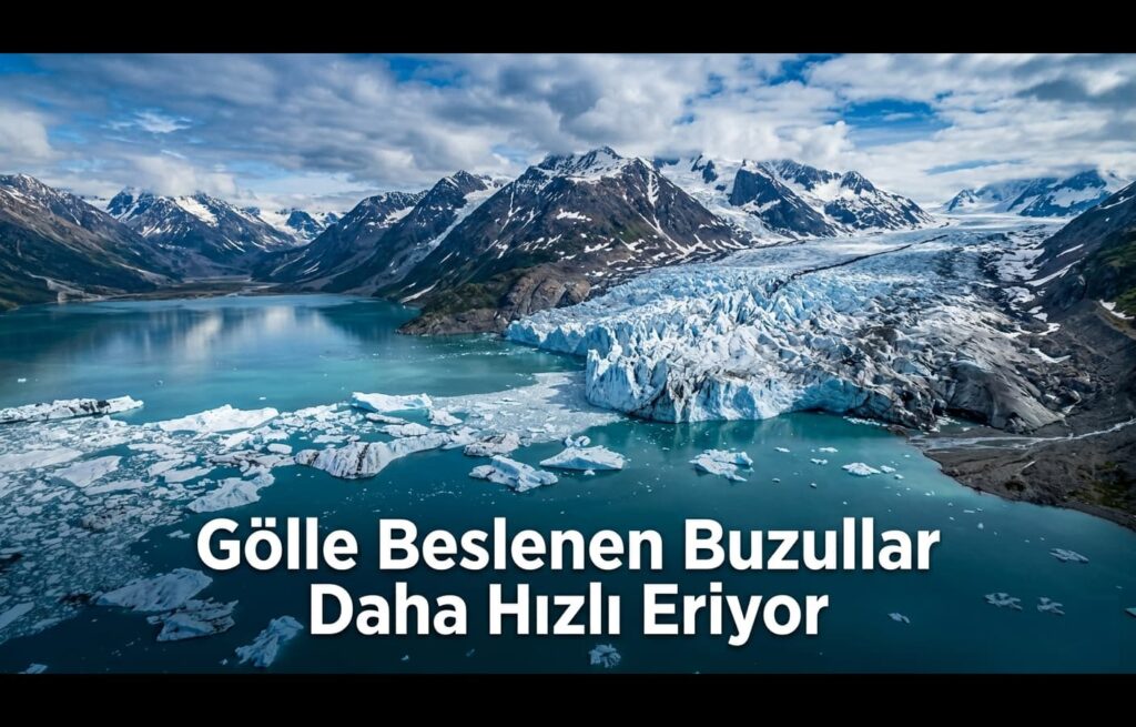 Gölle Beslenen Buzullar Daha Hızlı Eriyor